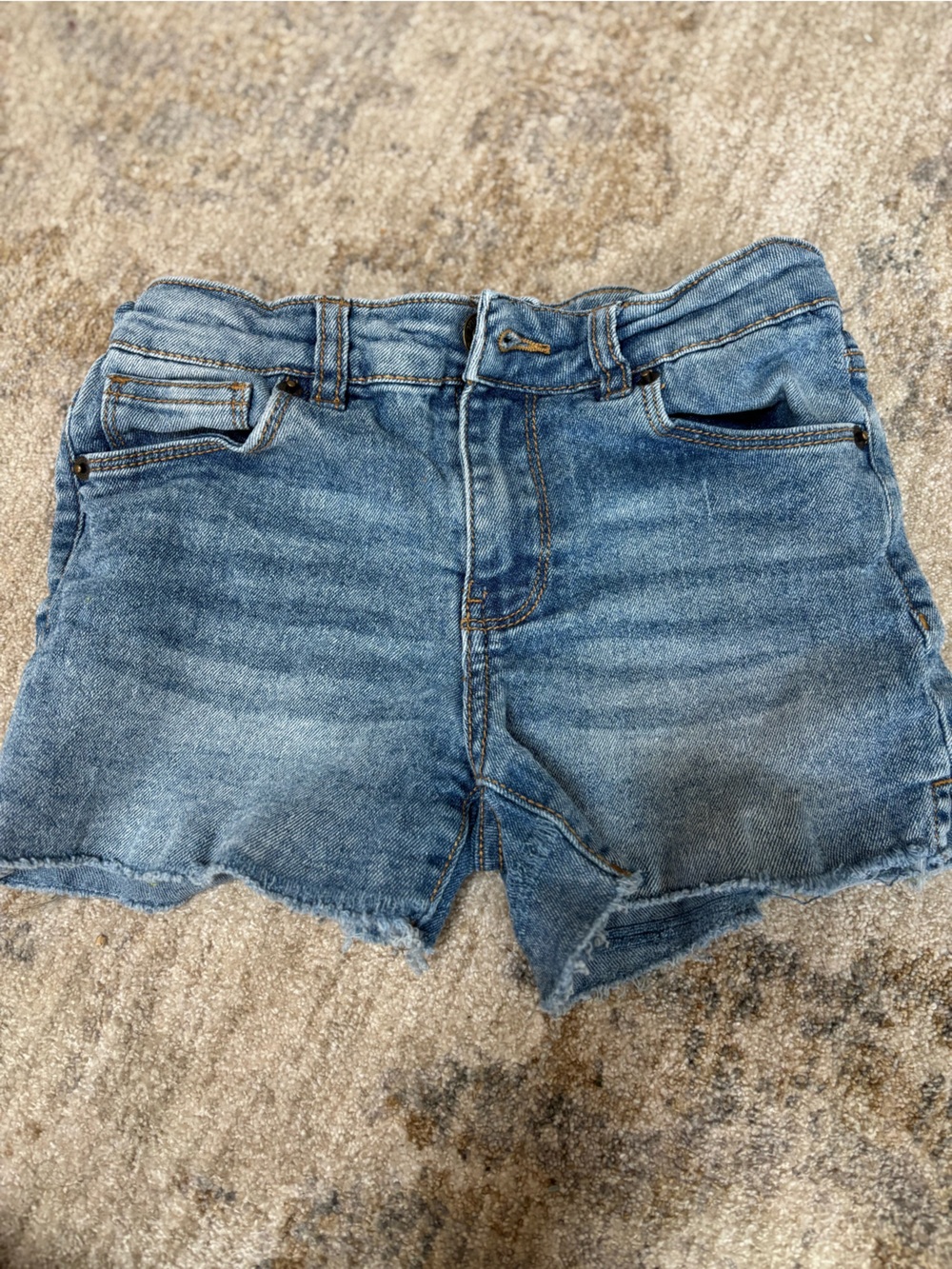 Hudson Jeans Faded Blue Cutoff Denim Shorts